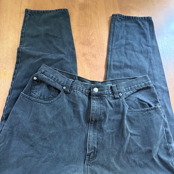 Stefano Man Black Denim Jeans 36X32 Mens - Picture 7 of 11